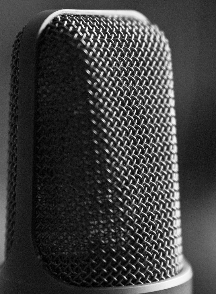 Studio microphone, detail